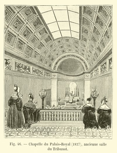 Kaple Palais-Royal, 1827, bývalá místnost Tribunátu od French School