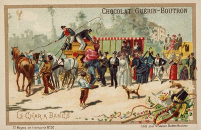 charabanc (chromolitho) od French School