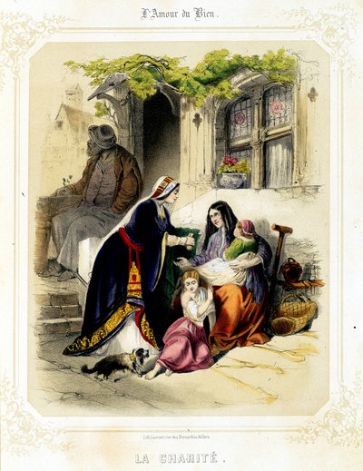 Charita. V lásce k dobru Sauvageota, druhá polovina 19. století. od French School