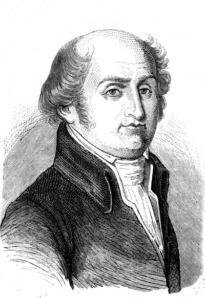 Charles Gilbert ROMME (1750-1795), francouzský matematik, revolucionář a politik. Rytina 1868 od French School