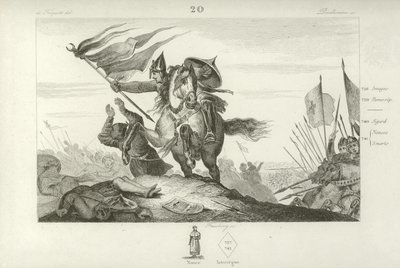 Charles Martel v bitvě u Tours, 732 od French School