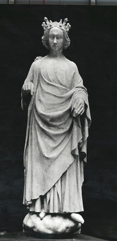 Karel VI. (1368-1422), francouzský král, z Palais de Justice v Poitiers, originál z konce 14. století (sádrový odlitek) od French School