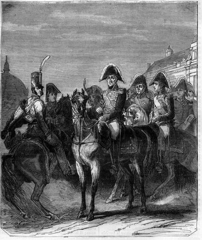 Karel X. (1757-1836) francouzský král. Rytina v „Historie papežů-králů-královen a císařů v průběhu staletí““ od Maurice Lachatre od French School
