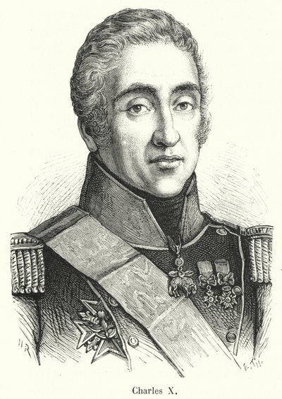 Charles X (rytina) od French School