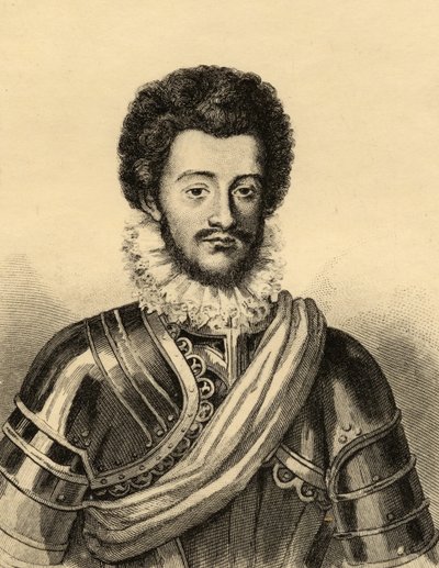 Charles de Guise (1554-1611) vévoda z Mayenne (rytina) od French School