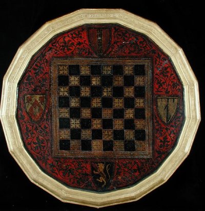 Šachovnice se čtyřmi erby, cca 1400-30 od French School