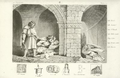 Childebert I., franský král Paříže od French School