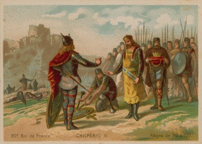 Chilperic II, král Francie (c 672-721) od French School