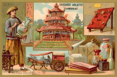 Čína (chromolitho) od French School