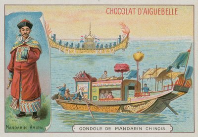 Čínský mandarinský admirál a gondola od French School