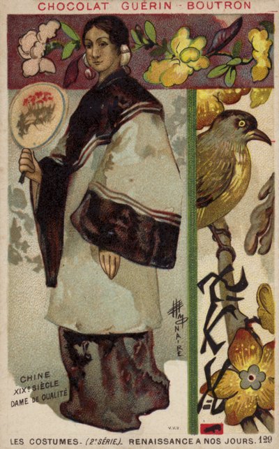 Čínská gentlemanka, 19. století od French School