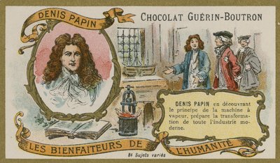 Čokoládová vizitka Guerin-Boutron, Denis Papin od French School