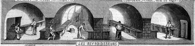 Čokoládovna: chladiče. Továrna M. Massona, Paříž od French School