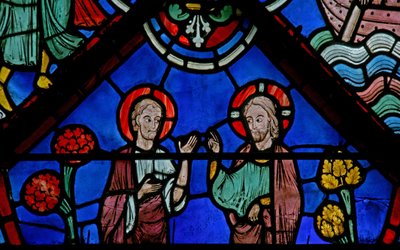 Kristus pověřuje svatého Tomáše (w23) od French School