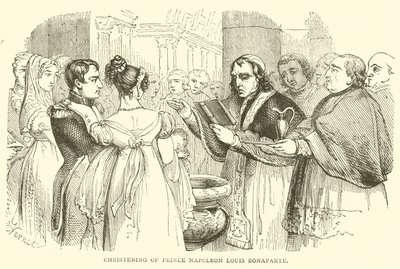 Křest prince Napoleona Louise Bonaparte (rytina) od French School