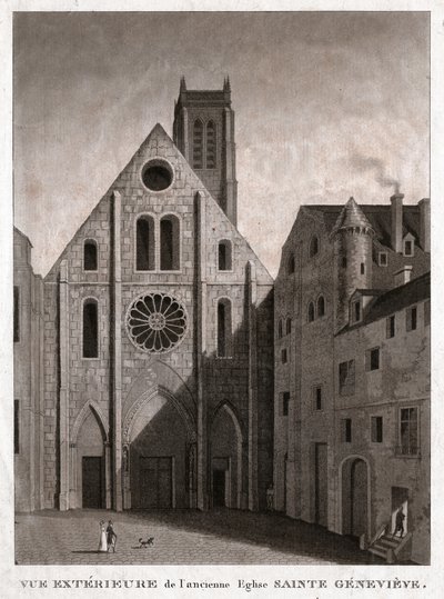 Kostel svaté Genevieve. (rytina, cca 1810) od French School