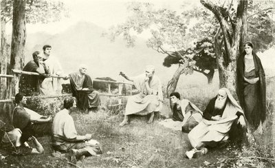 Cicero v Tusculum (hlubotisk) od French School