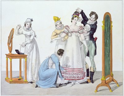 Cinq pour Une, deska 3 ze série Le Bon Genre, začátek 19. století od French School