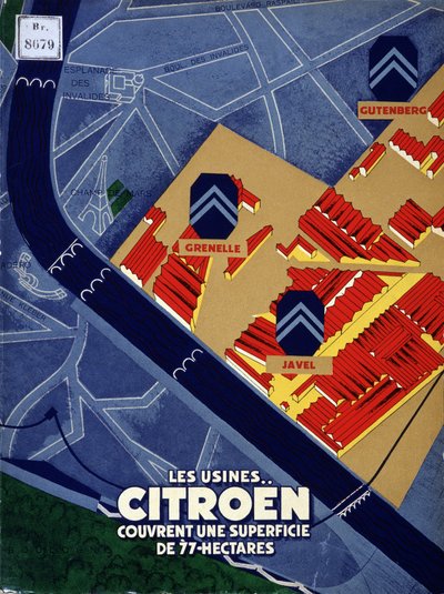 Závody Citroënu se rozkládají na ploše 77 hektarů od French School