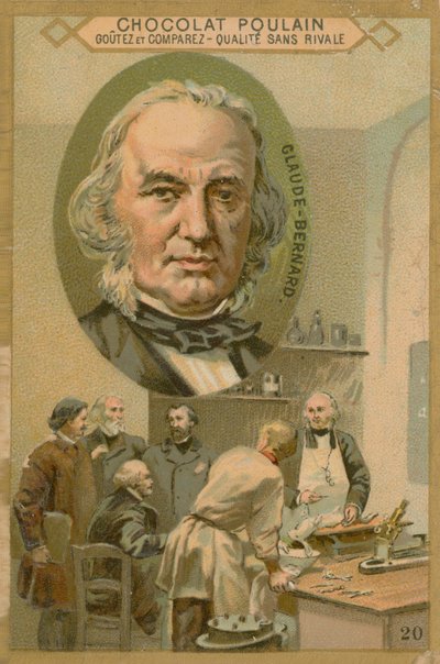 Claude Bernard, obchodní karta Chocolat Poulain od French School