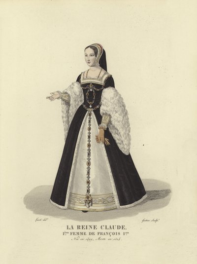 Claude Bretaňský, první manželka francouzského krále Františka I od French School