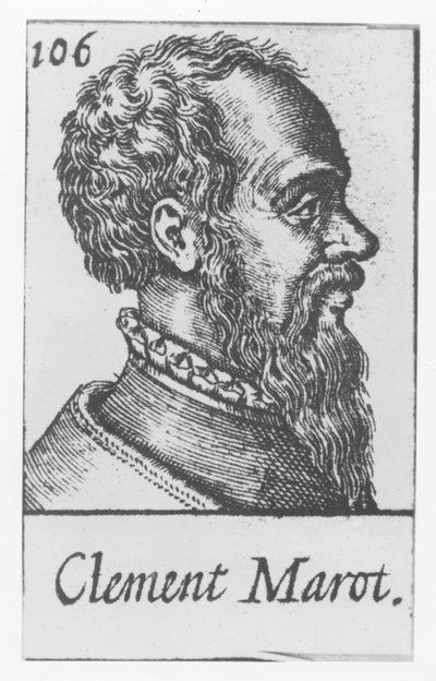 Clement Marot (rytina) od French School