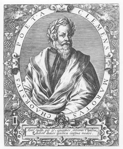 Clement Marot (rytina) od French School