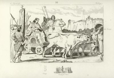 Clovis III, loutka franského krále Austrasie od French School