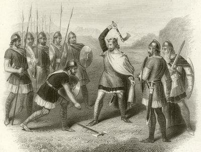 Clovis a jeho vzpurný voják, 487 od French School