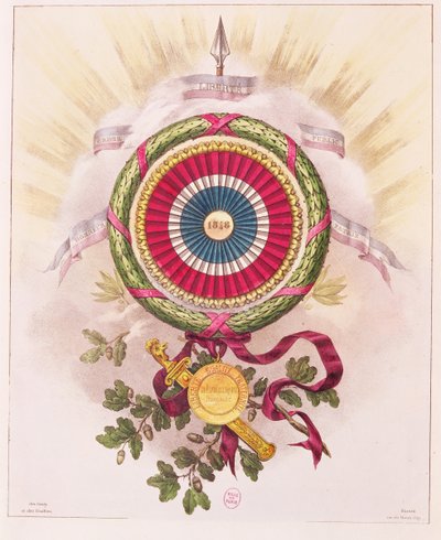 Kokarda, znak z roku 1848 od French School