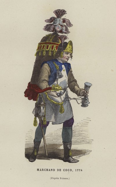 Prodavač kokosu, 1774 od French School