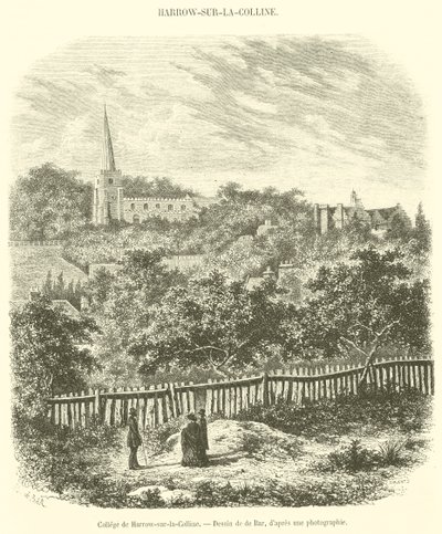 Harrow-on-the-Hill College (rytina) od French School