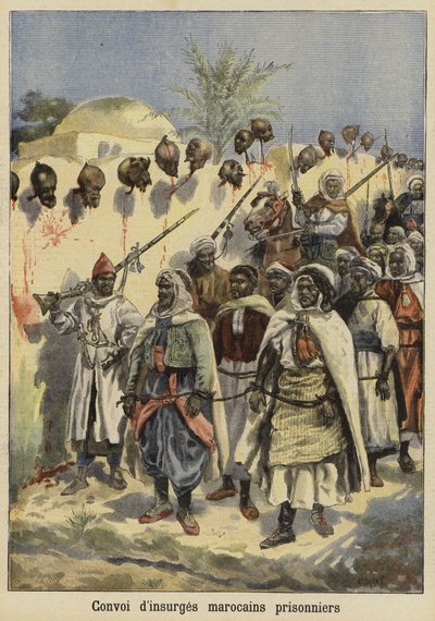 Konvoj zajatých marockých povstalců, 1897 od French School