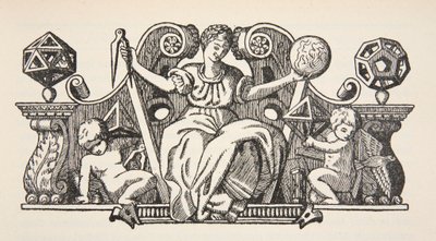 Kopie ilustrace na obálce z Theatrum Instrumentorum de Besson, kopie Boris Mestchersky (zemř. 1957) ilustrace z Histoire de la Nation Francaise, Sciences, Volumes I & II, Gabriel Hanotaux od French School