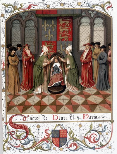 Korunovace Jindřicha VI. v Paříži v roce 1431 (vellum) od French School
