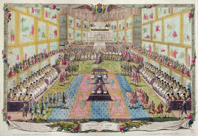 Korunovace Ludvíka XVI. v katedrále v Remeši dne 11. června 1775 od French School