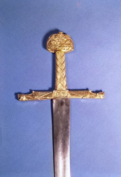Korunovační meč francouzských králů, patřící Karlu Velikému (742-814) známý jako `Joyeuse (metal) od French School