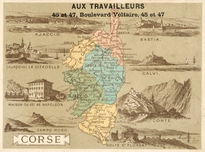 Korsika (chromolitho) od French School