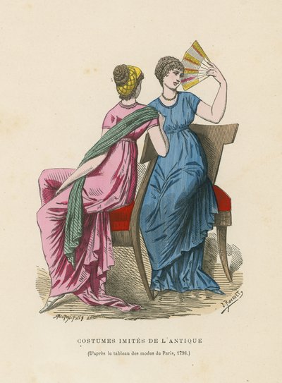 Kostýmy napodobující starověké, 1798 od French School