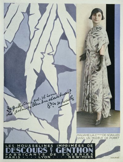 Hraběnka Anna de Noailles (1876-1933) z Vogue, 1930 od French School