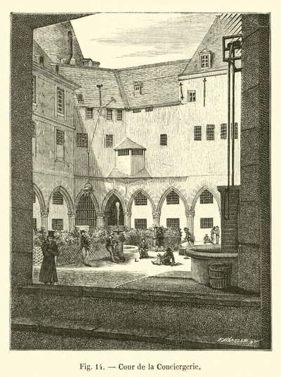 Court of Conciergerie od French School