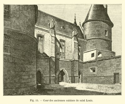 Nádvoří starých kuchyní Saint Louis od French School