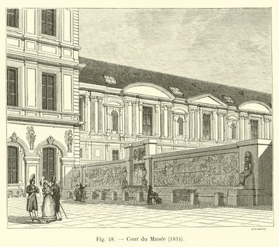 Nádvoří muzea, 1834 od French School