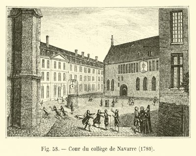 Nádvoří College of Navarre, 1780 od French School