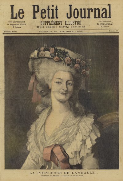 Obálka Le Petit Journal, 15. října 1892 od French School