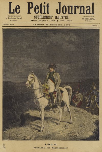 Obálka Le Petit Journal, 28. února 1891 od French School