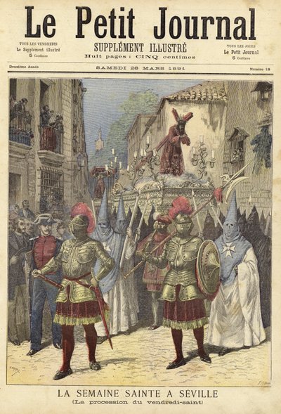 Obálka Le Petit Journal, 28. března 1891 od French School
