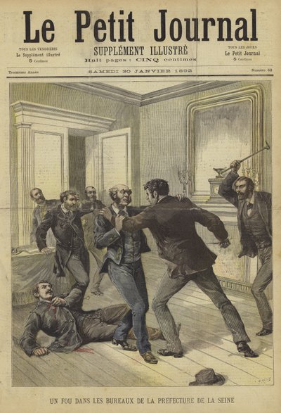 Obálka Le Petit Journal, 30. ledna 1892 od French School