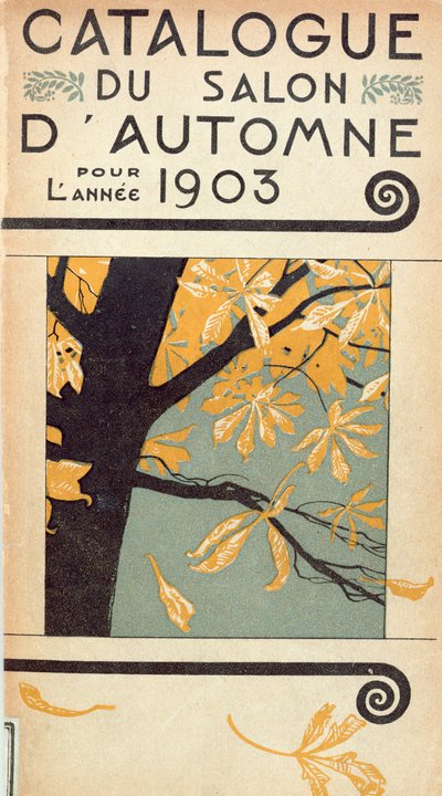 Obálka katalogu zahajovacího Salonu dAutomne v Grand Palais, Paříž, 1903 od French School