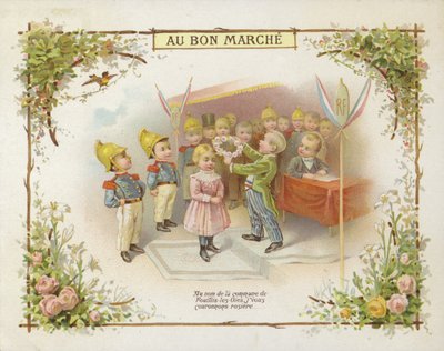 Korunovat dívka s prstenem květin od French School